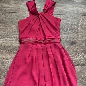 David's Bridal Junior Bridesmaid Flower Girl High Neck Sleeveless Dress Size 12